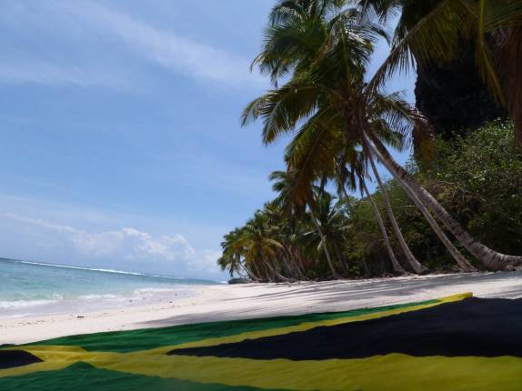 Encontro da Jamaica com a Playa Frontón, perto de La Galera, na península de Samaná, litoral norte da República Dominicana